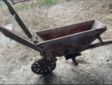 Antique horse drawn  fertilizer bin