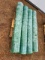NEW! 4 Green Plastic Covered Wire Rolls 71in