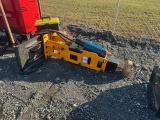 New! GIYI Skid Steer Pole Driver