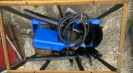 New’ AGT Heavy Duty Auger Skid Steer Attachment