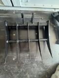 New! Mini Excavator Rake Attachment