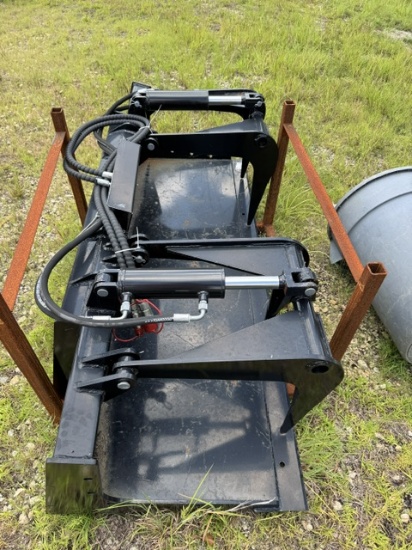 72-inch hydraulic skid steer grapple attachment