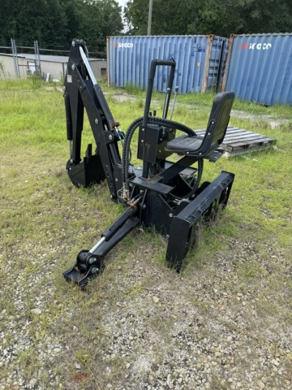 Skid steer backhoe attachment