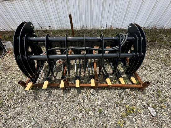 New! Skid Steer Grapple Bucket