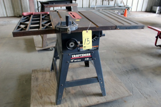 TABLE SAW, CRAFTSMAN (Located at: Former Premises of Worldfab, 2626 Wilson,