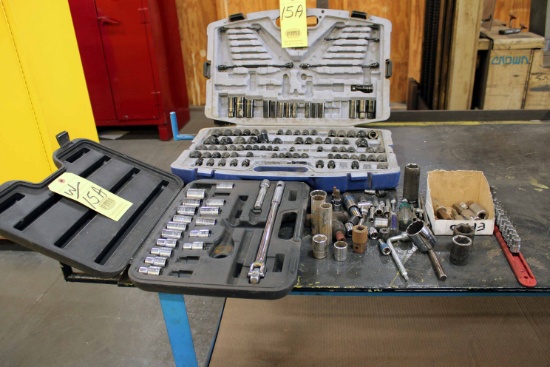 LOT CONSISTING OF: misc. sockets & (1) break-a-way wrench  (Located at: Emc