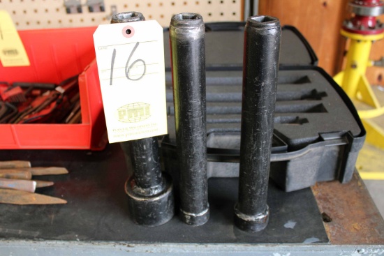 SOCKET SET: extension sockets, 3/4" drive, approx. 12" length  (Located at: