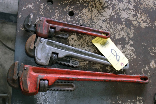 LOT OF PIPE WRENCHES (3), 24", 18", 14"  (Located at: Emco Wheaton USA, Inc
