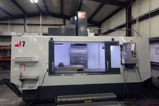 3-AXIS VERTICAL MACHINING CENTER, HAAS MDL. VF7/40, new 2019, 84" x 28" tbl., 84" X, 32" Y, 30"