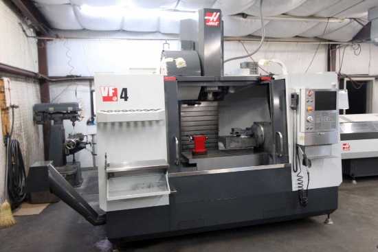 5-AXIS VERTICAL MACHINING CENTERS, HAAS MDL. VF-4, new 2014, 52" x 19.5" tbl. size, 50" X, 20" Y,