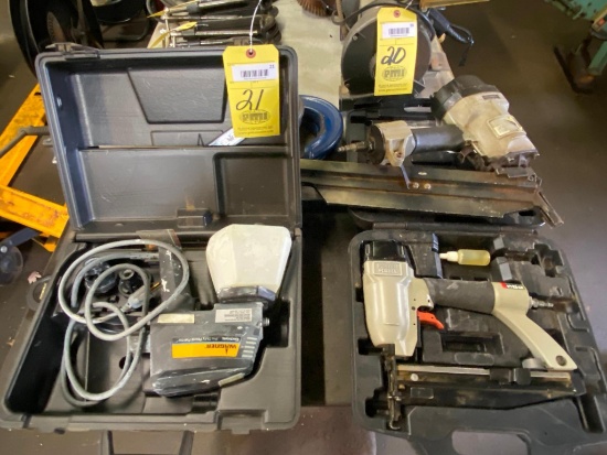 LOT CONSISTING OF: (2) pneumatic nailers & (1) Wagner airless paint sprayer (Located at: P & M