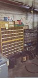 LOT OF FASTENERS, assorted, includes pigeonhole cabinet (Located at: P & M Machine, Private Road