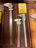 LOT OF VERNIER CALIPERS (3): (1) Mitutoyo, (1) L.S. Starrett, assorted sizes (Located at: P & M