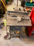 TABLE SAW, ROCKWELL MDL. 62-273, w/ folding work bench (Located at: Ellis Precision Industries, 3133