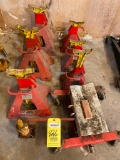LOT CONSISTING OF: Snap-on jack stands & hydraulic transmission jack (Located at: Ellis Precision