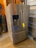 REFRIGERATOR, SAMSUNG MDL. RF263TEASER, stainless, side by side (Located at: Ellis Precision