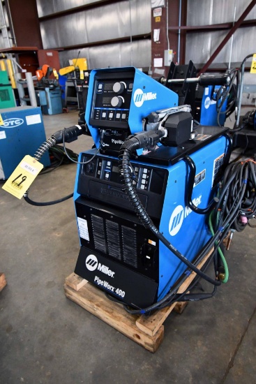 WELDING SYSTEM, MILLER PIPEWORX 400, new 2019, 400 amp., 36 v. @ 100% duty cycle, w/ Pipeworx dual