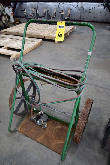 OXY./ ACETYLENE TORCH CART, w/ gauges