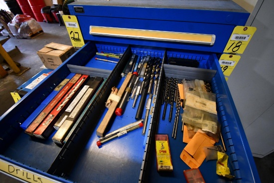 LOT CONTENTS OF CABINET DRAWER: drill bits (Located at: Jones Machine Company, 5710 Brittmoore,