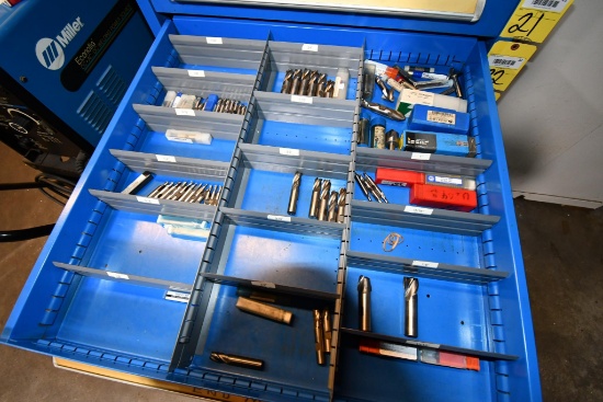 LOT CONTENTS OF CABINET DRAWER: endmills (Located at: Jones Machine Company, 5710 Brittmoore,