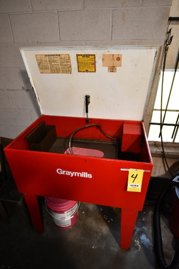 PARTS WASH TANK, GRAYMILLS (Located at: Jones Machine Company, 5710 Brittmoore, Houston, TX 77041)