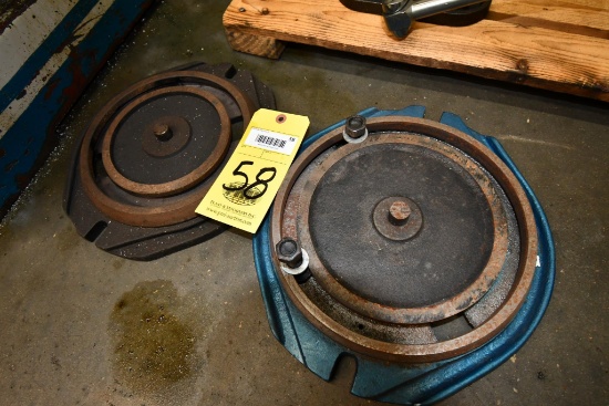 LOT OF MACHINE VISE SWIVEL PLATES (2) (Located at: Jones Machine Company, 5710 Brittmoore, Houston,