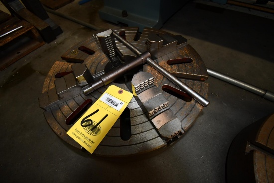 LATHE CHUCK, BISON, 20", 4-jaw (Located at: Jones Machine Company, 5710 Brittmoore, Houston, TX