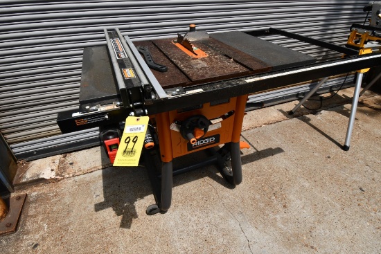 TABLE SAW, RIDGID MDL. R4590, 10" (Located at: Jetstream, 4133 Southerland Rd, Houston, Texas,