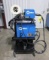 WELDING MACHINE, MILLER XMT 350, CC/CV plate line, w/ Miller 22A wire feeder, on rolling cart, gas