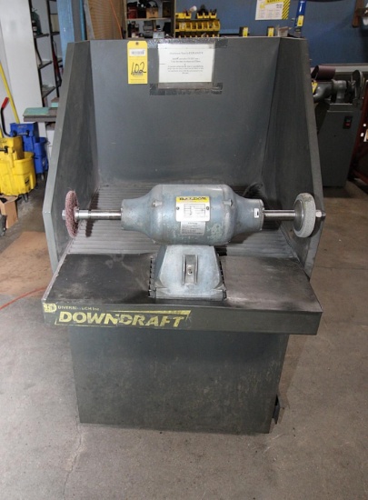 DOWNDRAFT TABLE, DRIVERS TECH, w/ double end Baldor grinder