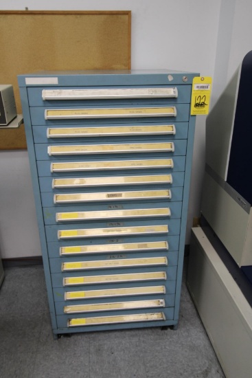 TOOL CABINET, 15-drawer (contents not included) ( 2-week delayed removal)