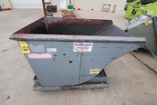 SELF DUMPING HOPPER, GILBREATH, 3/4 yd. cap.