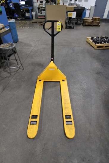 LOW PROFILE PALLET TRUCK, ULINE, 3,300-lb. cap.