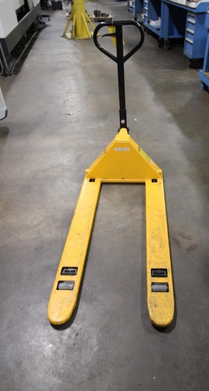 LOW PROFILE PALLET TRUCK, ULINE, 3,300-lb. cap.