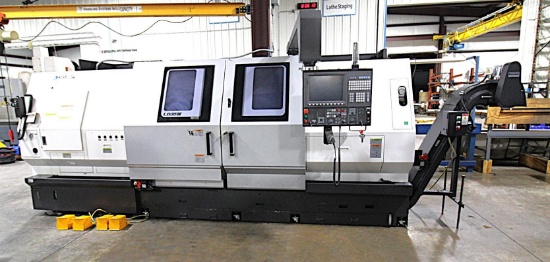 CNC LATHE, OKUMA MDL. LB35lll, Mfg. 2020, 7-1/4" spdl. bore, Okuma OSP-P300LA CNC control, Kitagawa