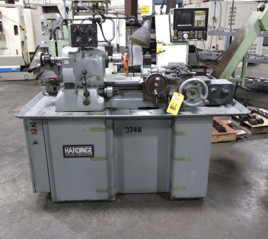 SUPER PRECISION LATHE, HARDINGE MDL. HC, cross sliding turret, 3" chuck, S/N HC-989C