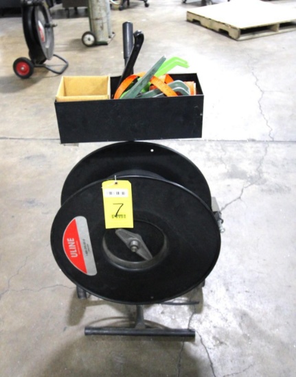 BANDING CART, ULINE, w/ tools