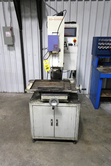 PLUNGE TYPE EDM, MITSUBISHI MDL. ED-2000M, needs repair