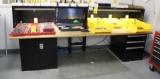 WOODEN TOP WORK BENCH, 10' x 33