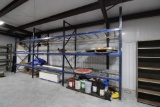 LOT OF PALLET RACK SECTIONS (3), 8' x 4' x 11', w/ mesh inserts