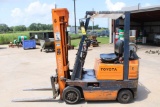 FORKLIFT, TOYOTA, 3,000-LB. BASE CAP. (APPROX.), LPG, 3-stage mast, S/N N.A.