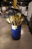 LOT CONSISTING OF: push brooms, shovels & squeegees