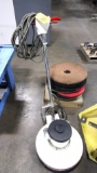 FLOOR BUFFING MACHINE, PULLMAN-HOLT, w/ extra pads