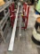 ROLLING MATERIAL STAND, 2-tier, w/ bar stock & round bar, assorted