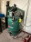 RECIPROCATING AIR COMPRESSER, CHAMPION MDL. VR10-0, 10 HP., 2-stage, 3-phase, w/ spare belt, 80 gal.