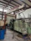 PEDESTAL JIB CRANE, KNIGHT, 350-lb. cap., w/ Harrington chain hoist, 10' reach, approx. 9' under