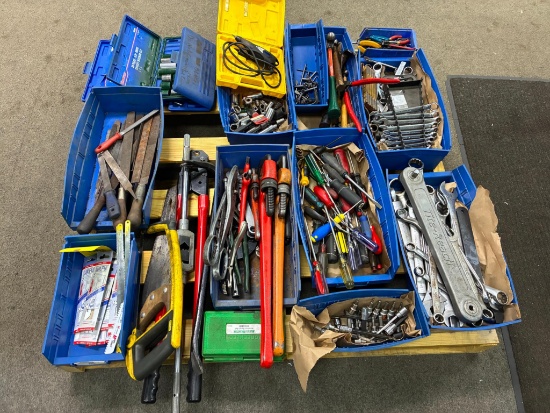 LOT OF HAND TOOLS (on one pallet)