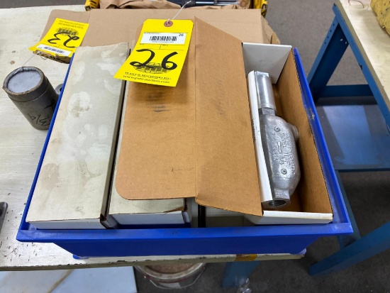 LOT OF LUBRICATORS (6), TEXAS PNEUMATIC MDL. LLF, 3/4"