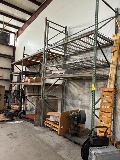 LOT OF ADJUSTABLE PALLET RACK SECTIONS (6)