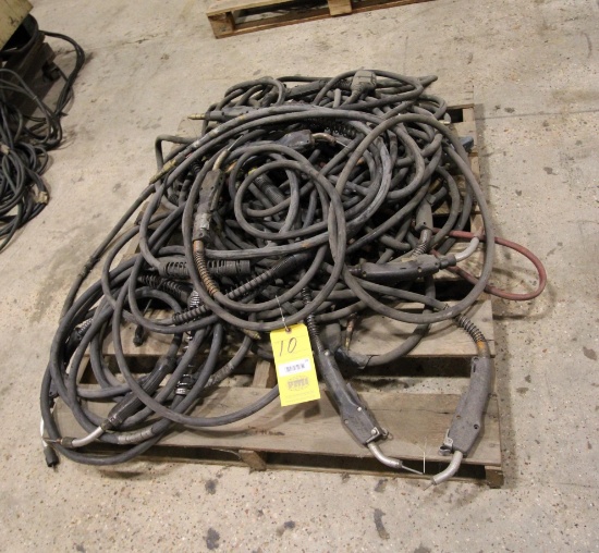 LOT OF MIG WELDING GUN LEADS, on one pallet